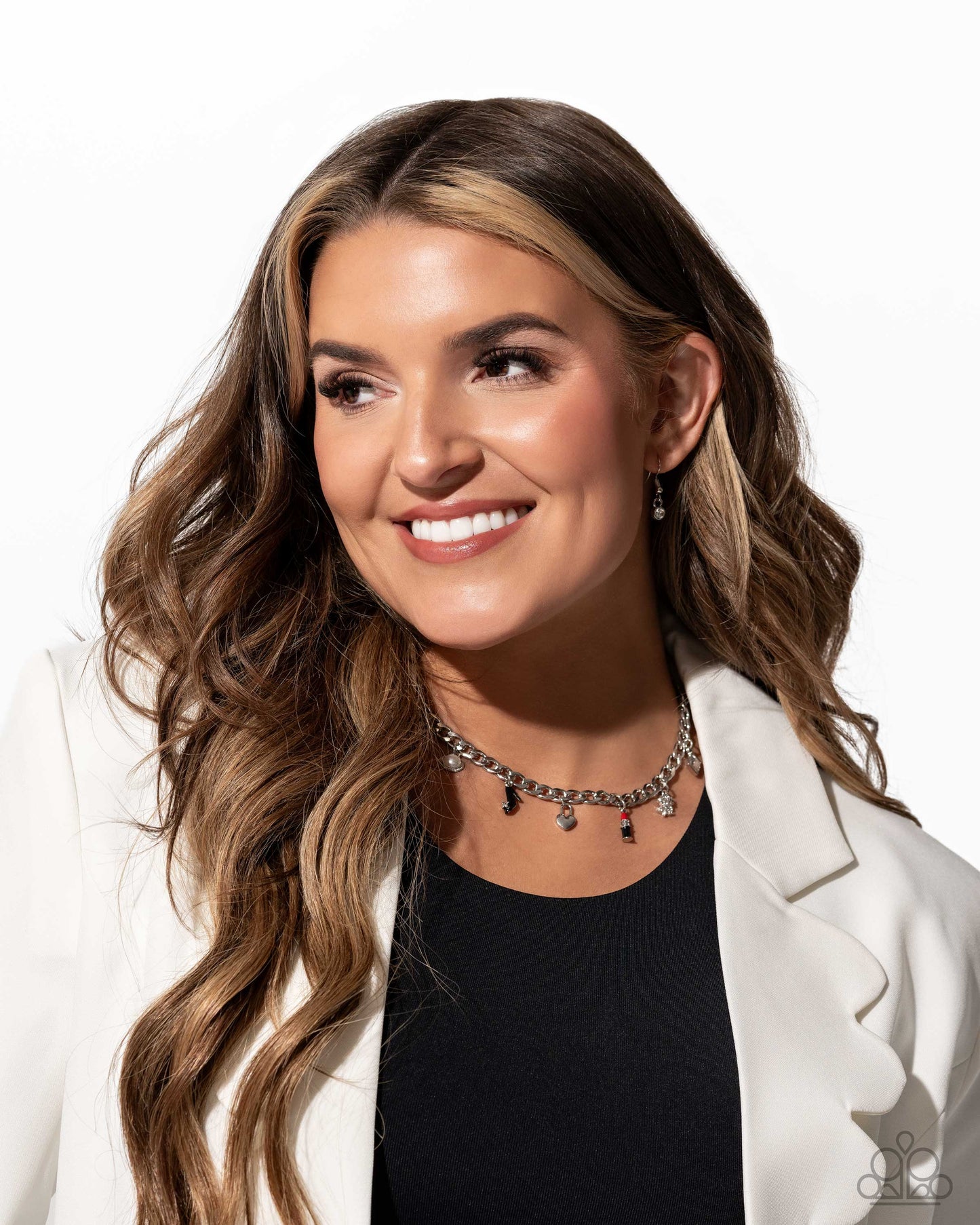 Shopaholic Slay - Red Charm Necklace - Life of the Party Exclusive - Paparazzi Accessories