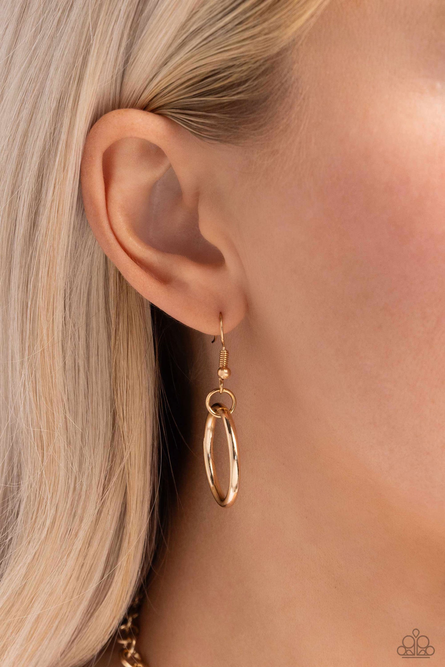 Heavy Metal Hero - Gold Necklace - Paparazzi Accessories