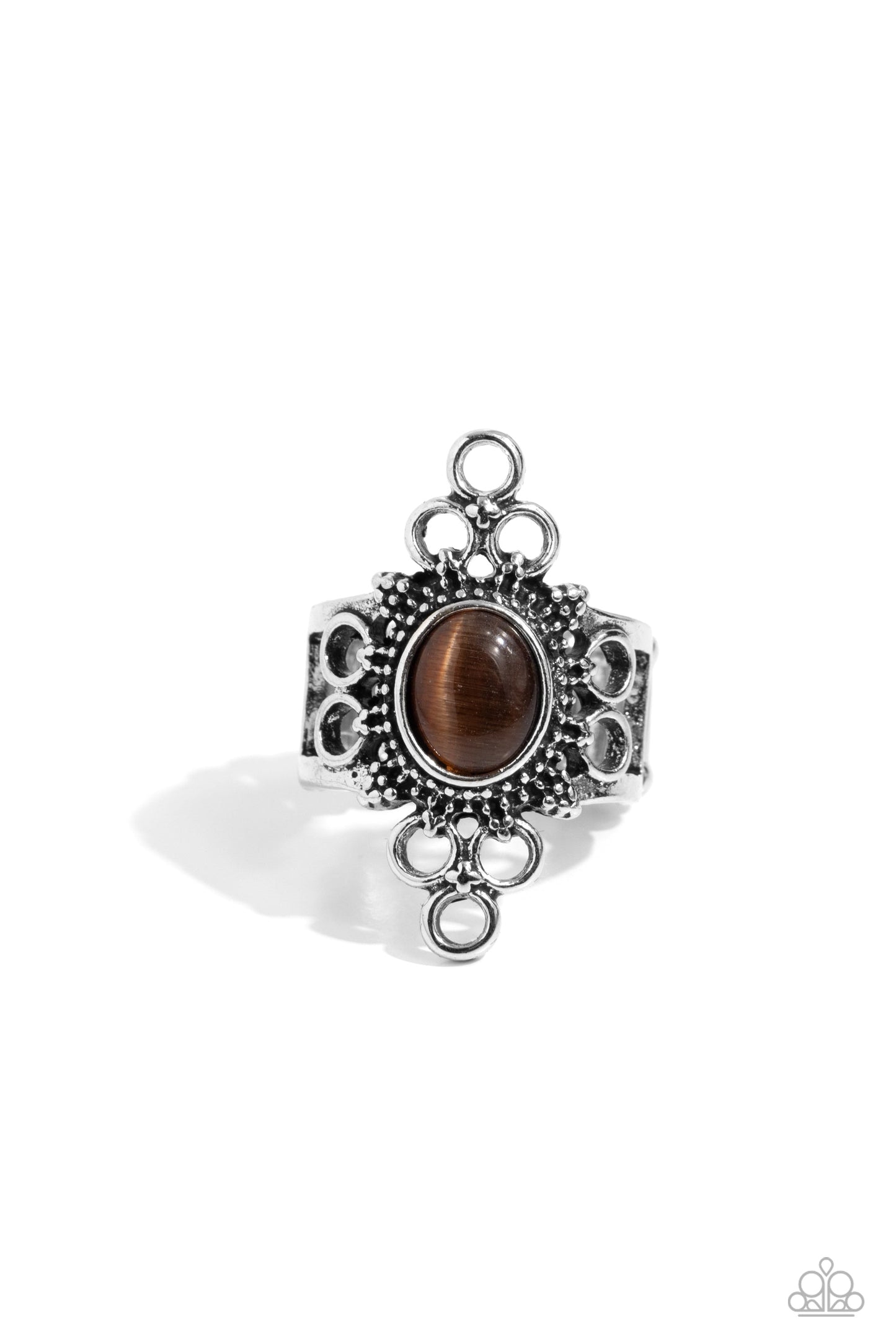 Mystical Mystique - Brown Tigers Eye Ring - Paparazzi Accessories