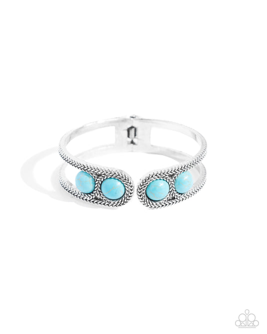 Desert Myth - Blue Hinge Bracelet - Paparazzi Accessories