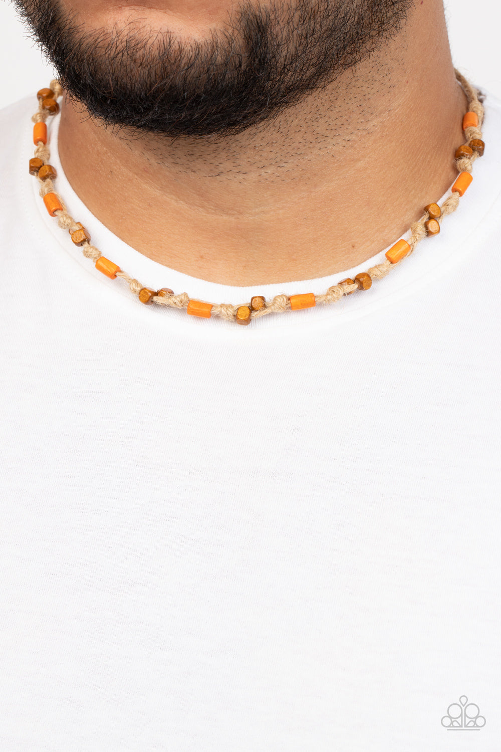 Terra Tour - Orange Urban Necklace - Paparazzi Accessories