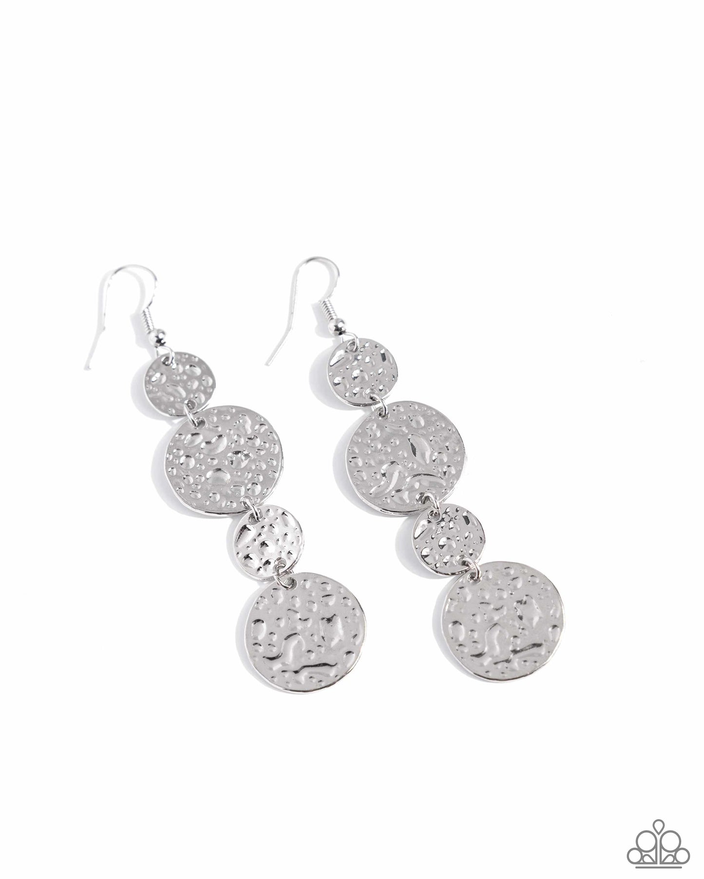 Texture Tutorial - Silver Circles Fishhook Earrings - Paparazzi Accessories