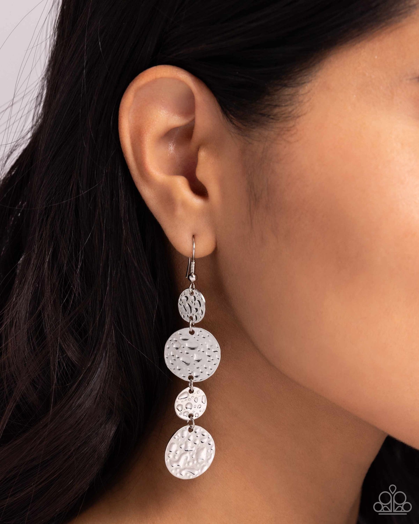 Texture Tutorial - Silver Circles Fishhook Earrings - Paparazzi Accessories