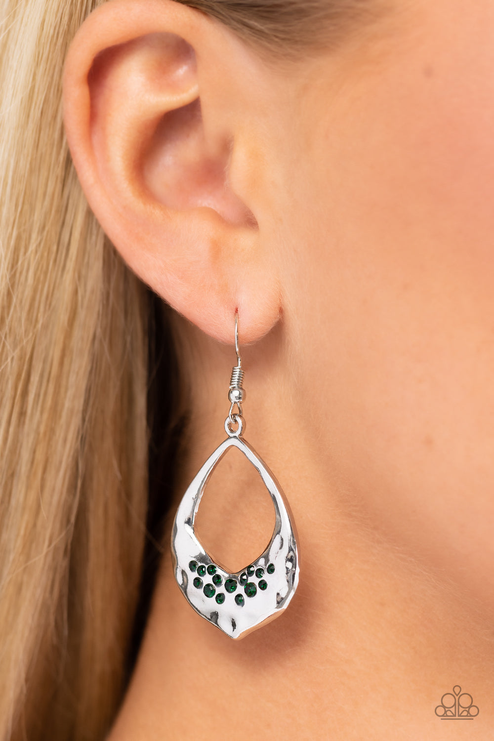 CACHE Reserve - Green Fishhook Earrings - Paparazzi Accessories