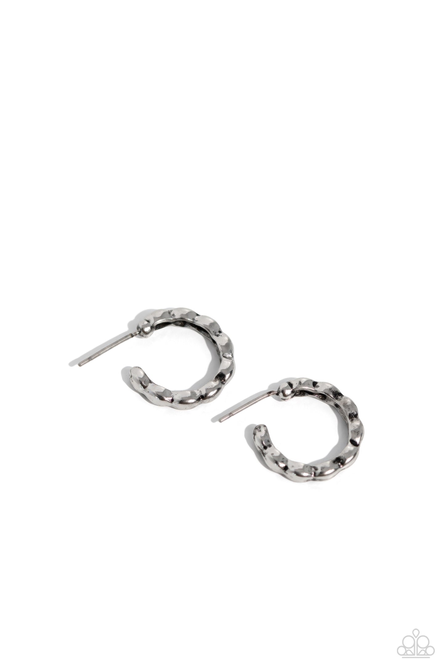 Buzzworthy Bling - Silver Hoop Earrings - Paparazzi Accessories