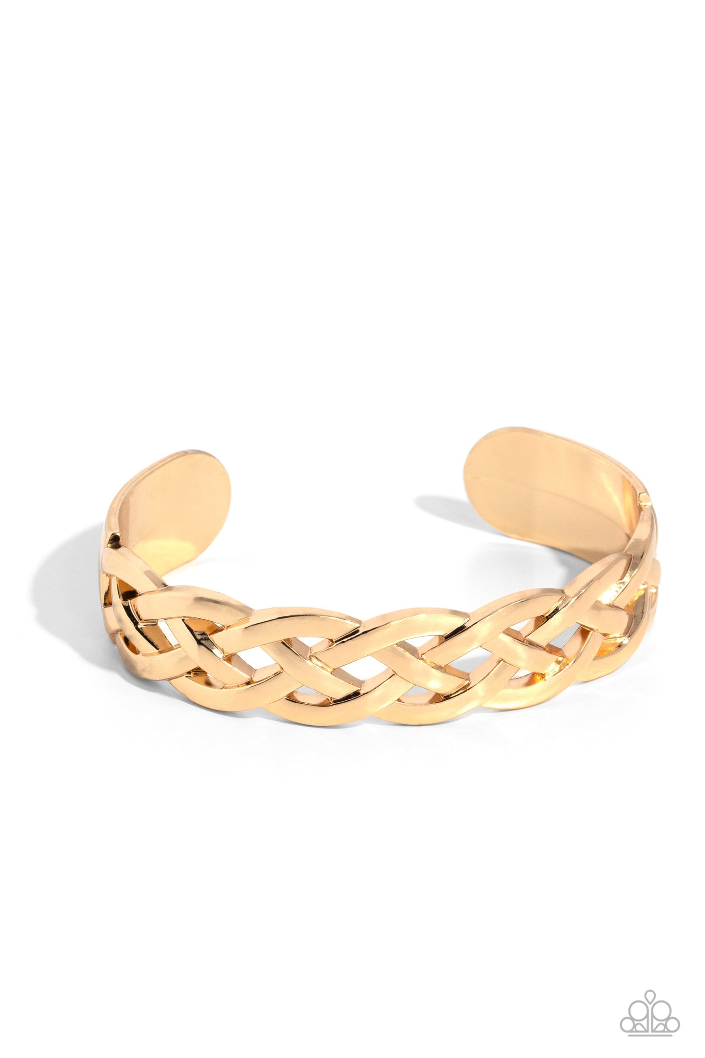 Celtic Cuff - Gold Urban Cuff Bracelet - Paparazzi Accessories