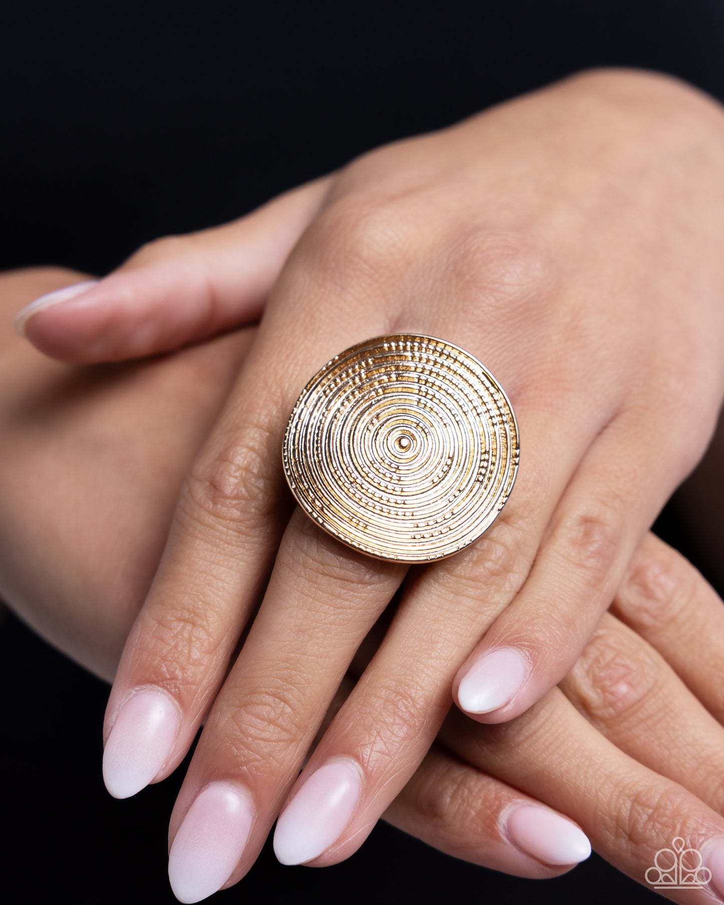 Dizzying Delight - Gold Ring - Paparazzi Accessories