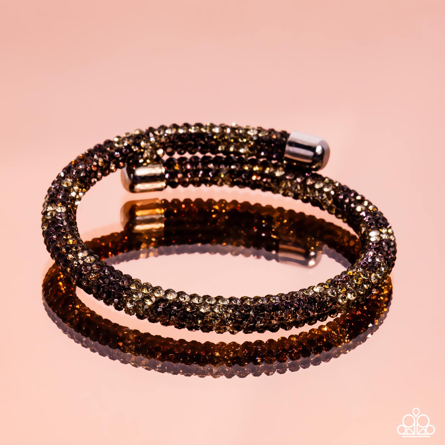 Stageworthy Sparkle - Multi Leopard Print Coil Bracelet - Pink Diamond Exclusive - Paparazzi Accessories