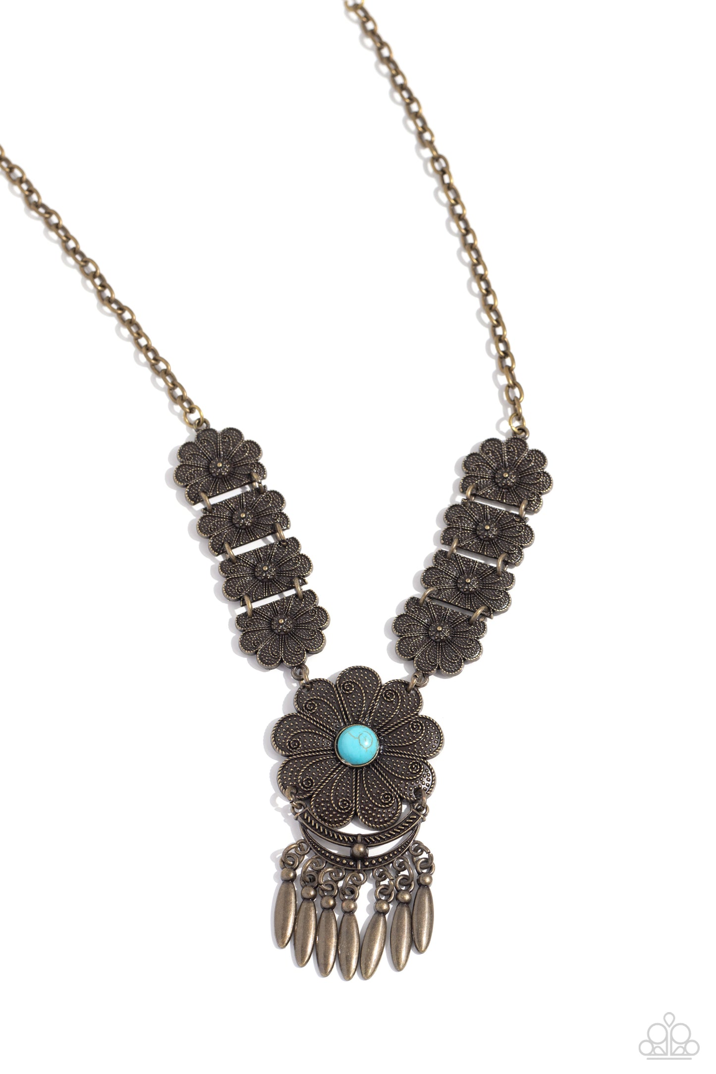 A La ROGUE - Brass Necklace - Paparazzi Accessories