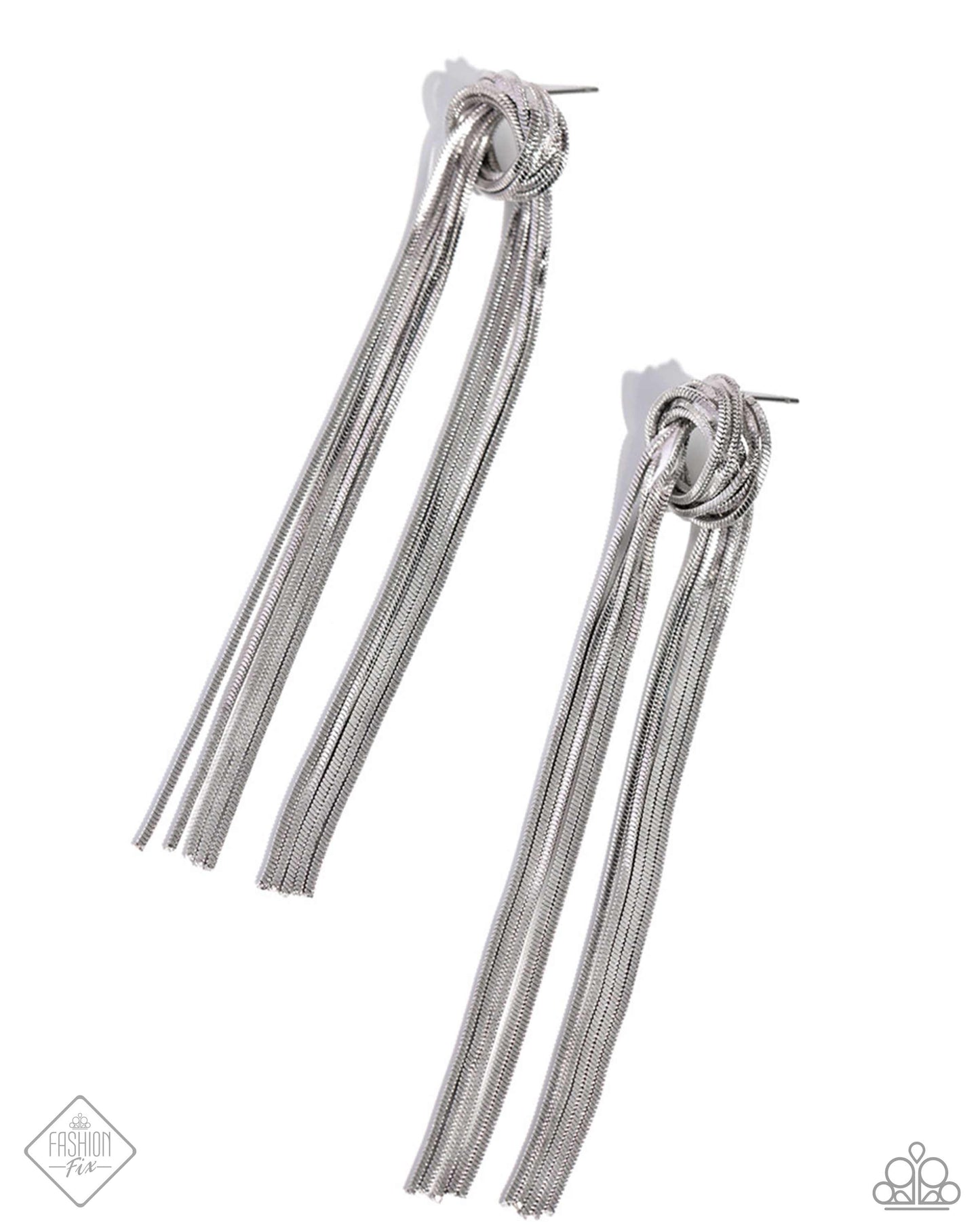 All STRANDS On Deck - Silver Post Earrings - Paparazzi Accessories