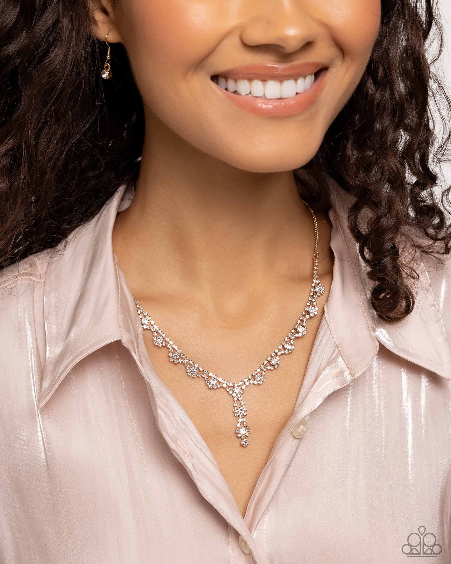 Executive Embellishment - Gold Necklace - Paparazzi Accessories