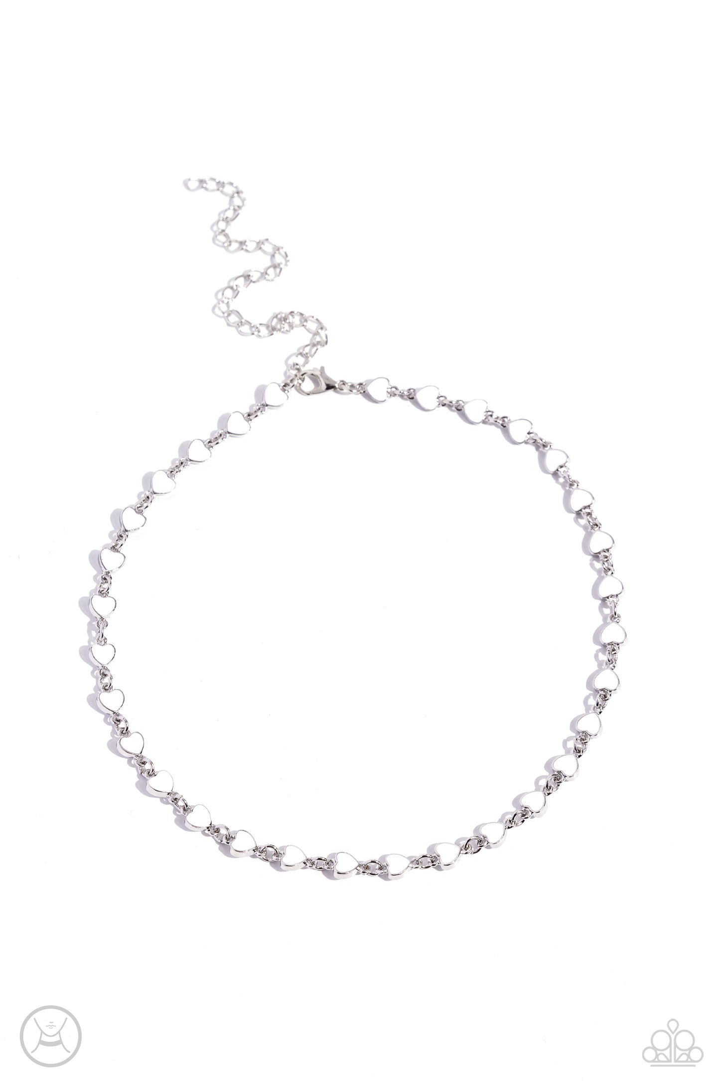 Dancing Dalliance - White Choker Necklace - Paparazzi Accessories