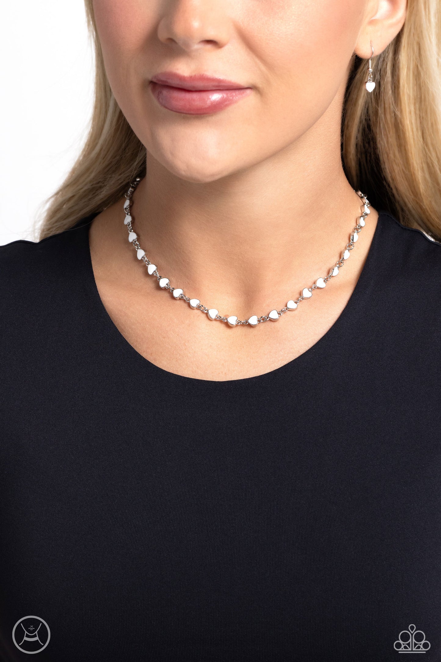 Dancing Dalliance - White Choker Necklace - Paparazzi Accessories