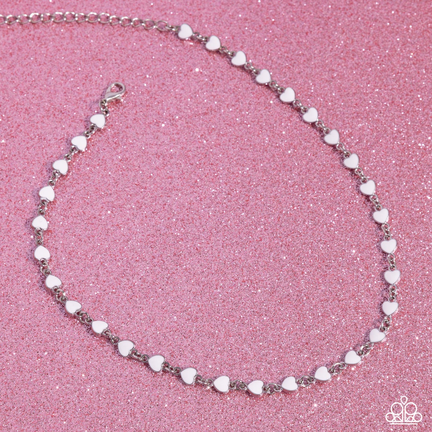 Dancing Dalliance - White Choker Necklace - Paparazzi Accessories