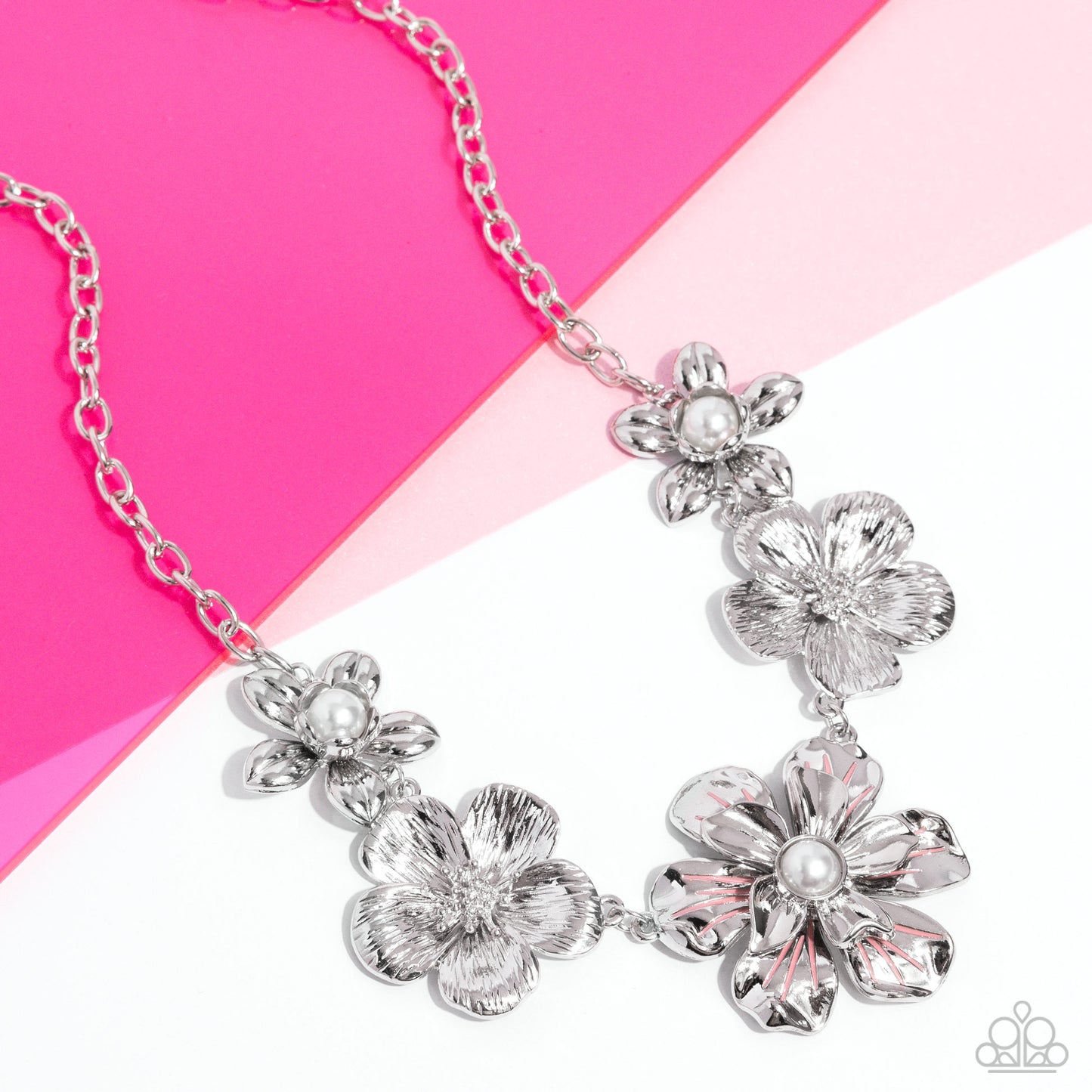 FLOWER Move - Orange Necklace - Life of the Party Exclusive - Paparazzi Accessories