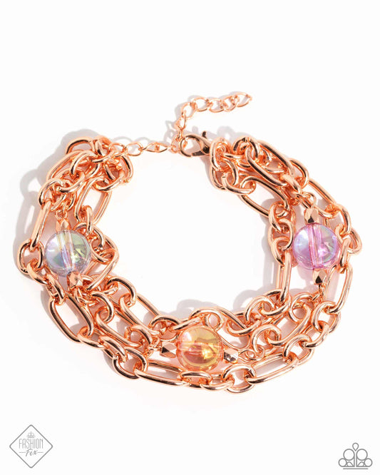 Dawn of a New Day - Copper Clasp Bracelet - Paparazzi Accessories