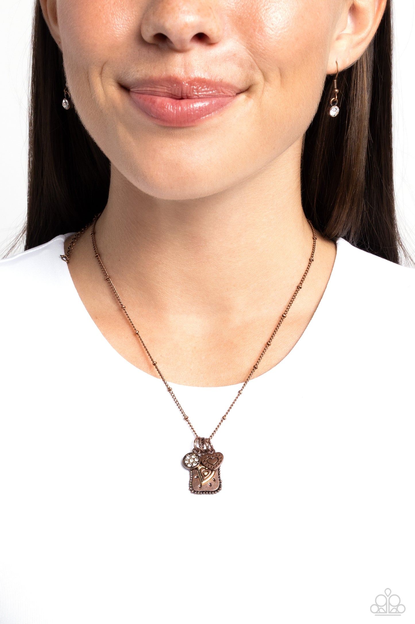 Antiqued Admiration - Copper Necklace - Paparazzi Accessories
