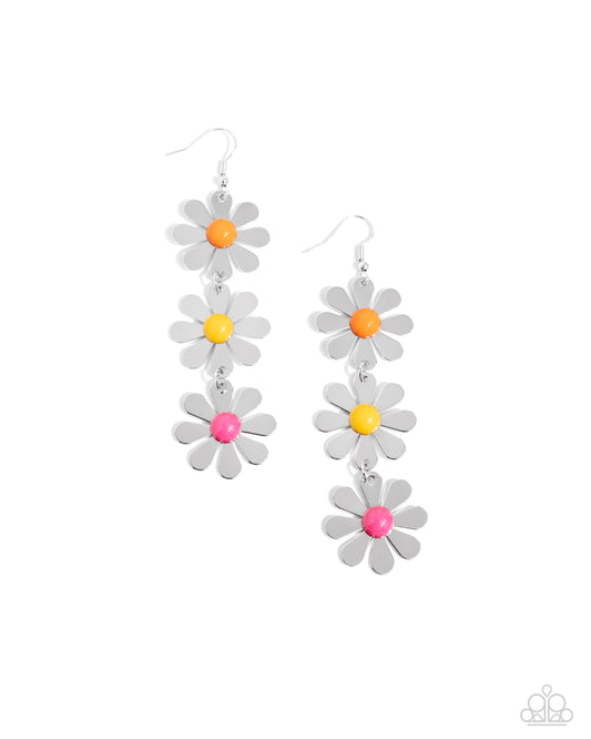 Daisy Dame - Yellow Fishhook Earrings - Paparazzi Accessories