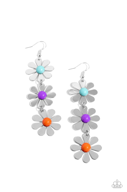 Daisy Dame - Purple Fishhook Earrings - Paparazzi Accessories
