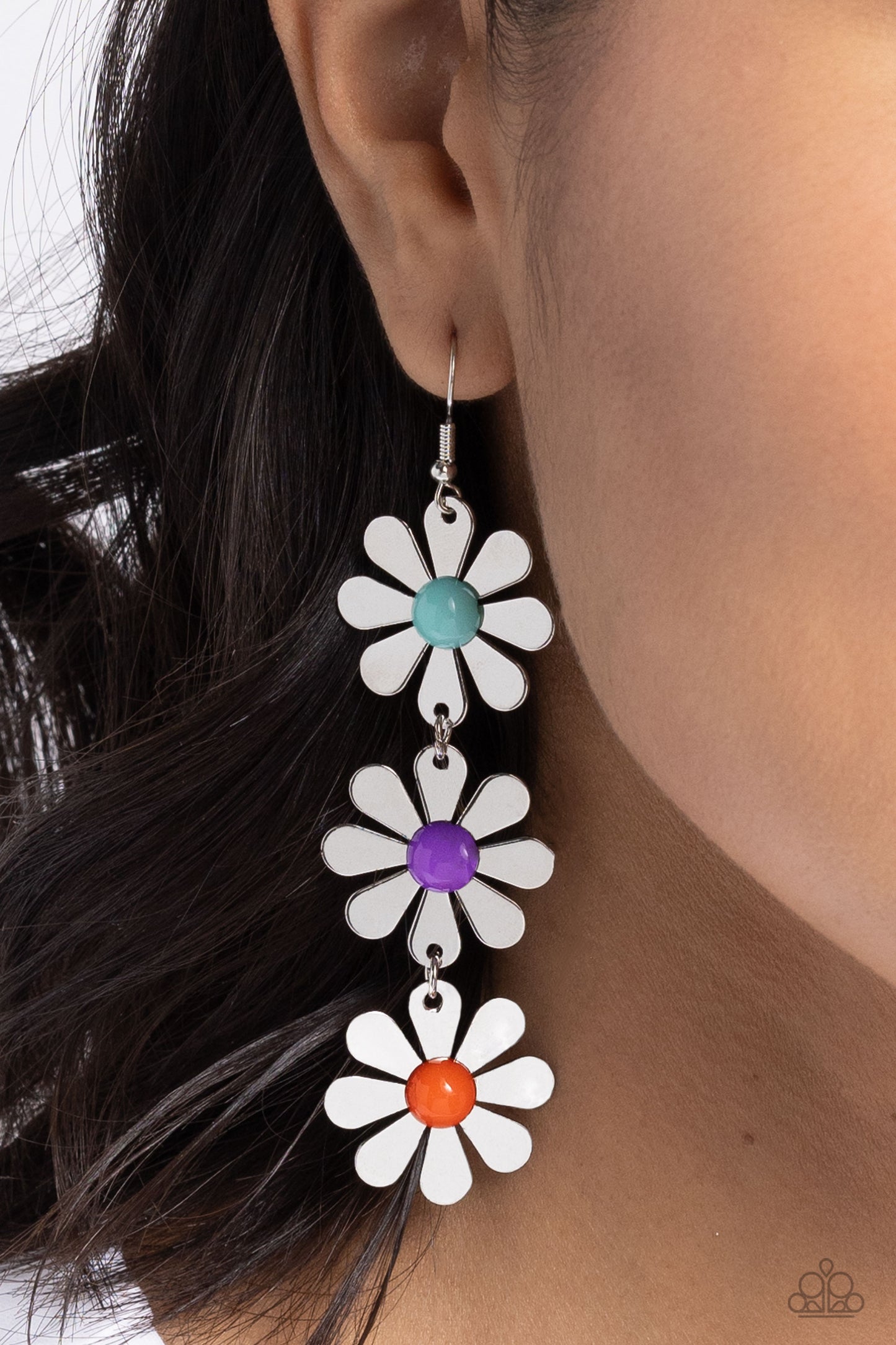 Daisy Dame - Purple Fishhook Earrings - Paparazzi Accessories
