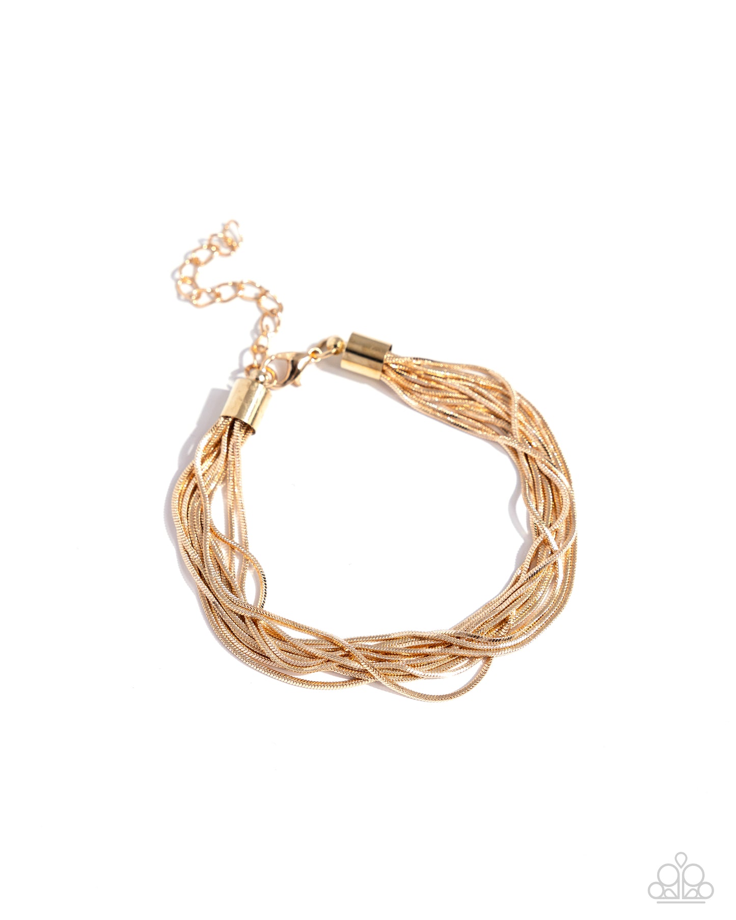By a Show of STRANDS - Gold Clasp Bracelet - Paparazzi Accessories