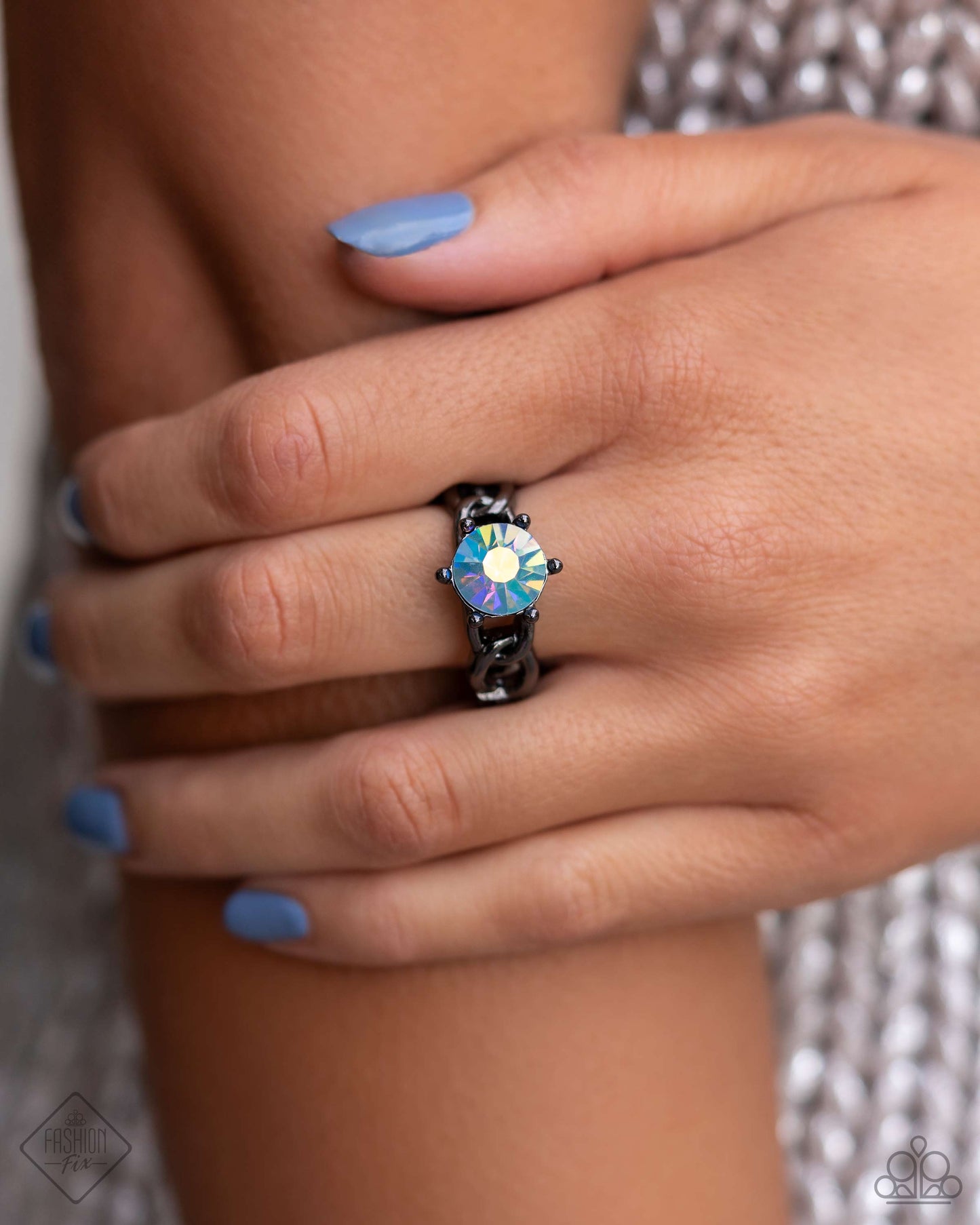 Authoritative Ability - Blue UV Shimmer Ring - Paparazzi Accessories