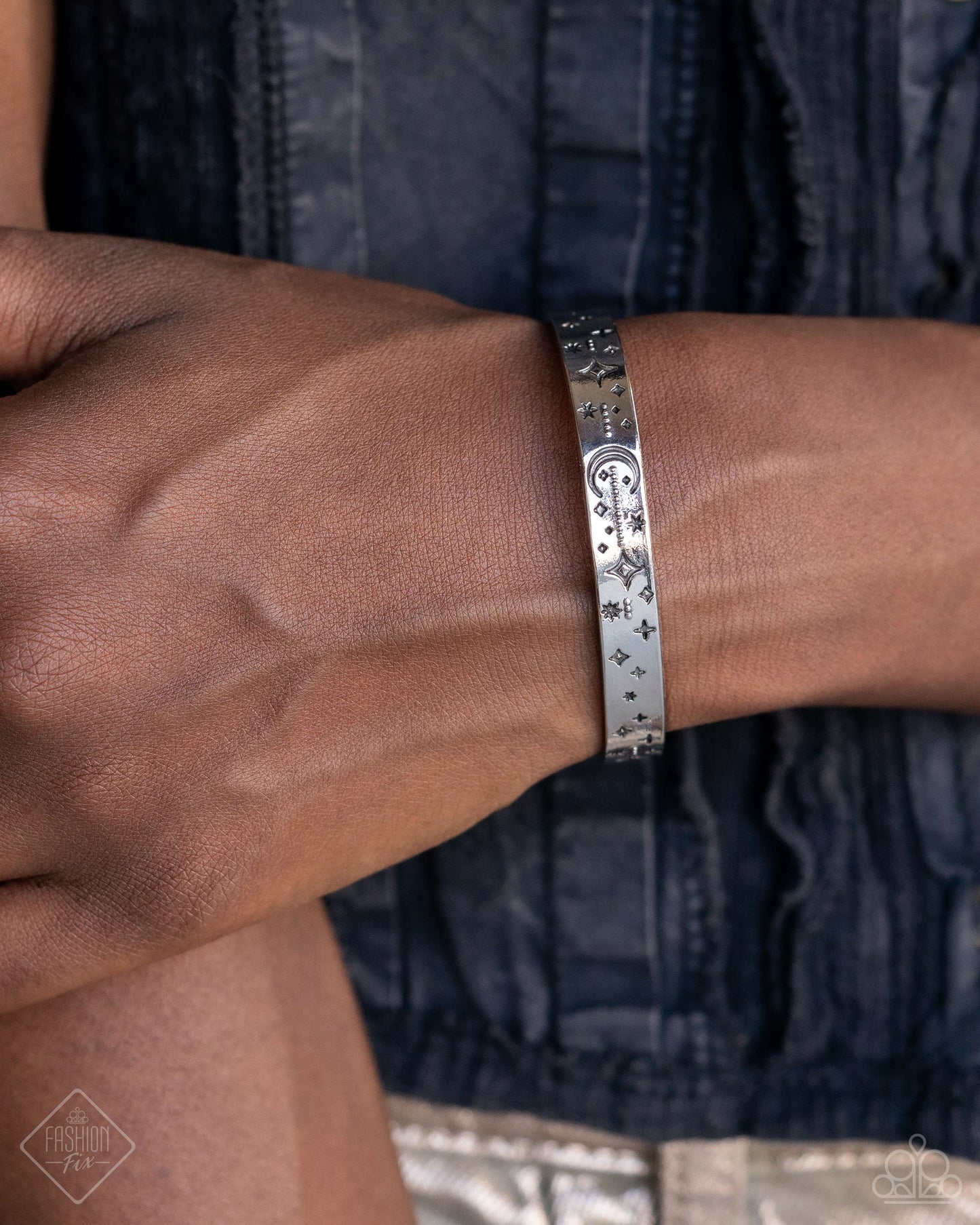 Celestial Captain - Silver Cuff Bracelet - Paparazzi Accessories