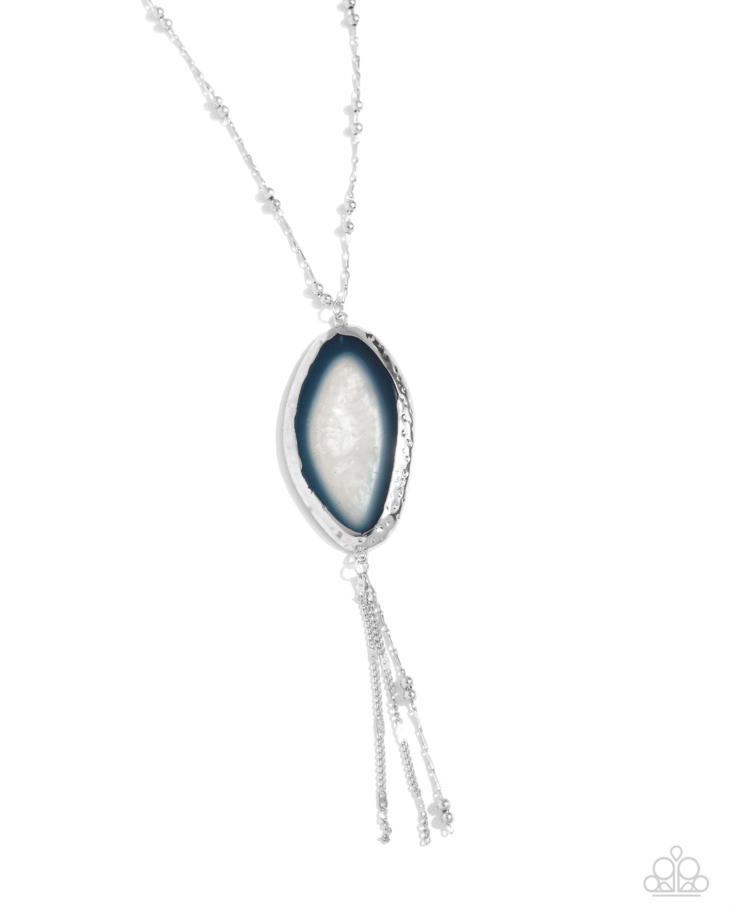 Geode Gamble - Blue Necklace - Paparazzi Accessories