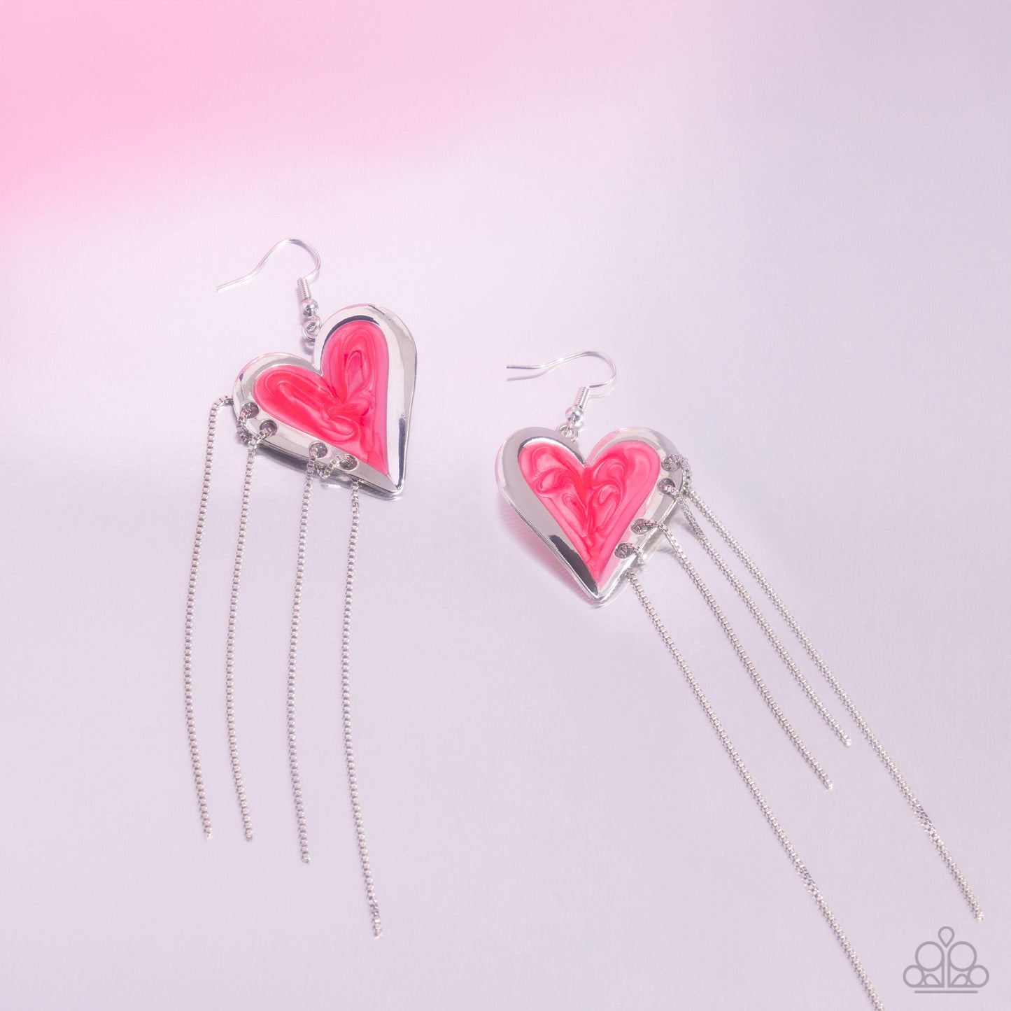 Sweetheart Specialty - Pink Fishhook Earrings - Paparazzi Accessories