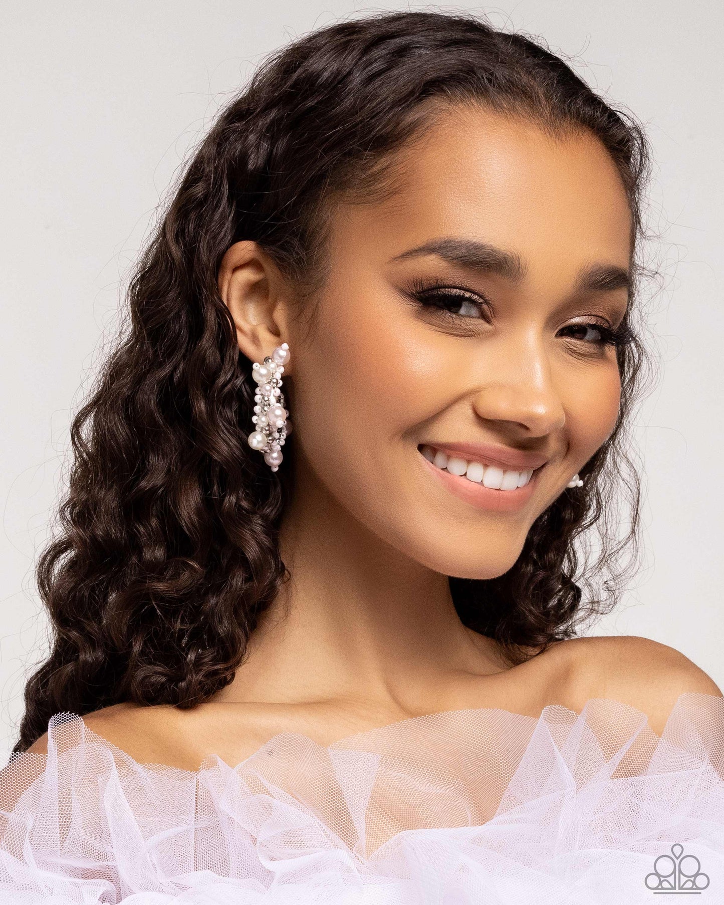 Elite Expense - Pink Beaded Hoop Earrings - Paparazzi Accessories
