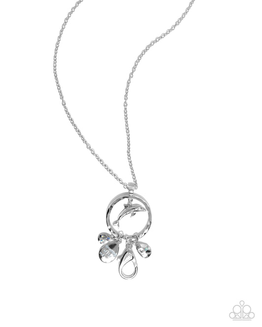 Dreaming of the Sea - Blue Dolphin Lanyard Necklace - Paparazzi Accessories