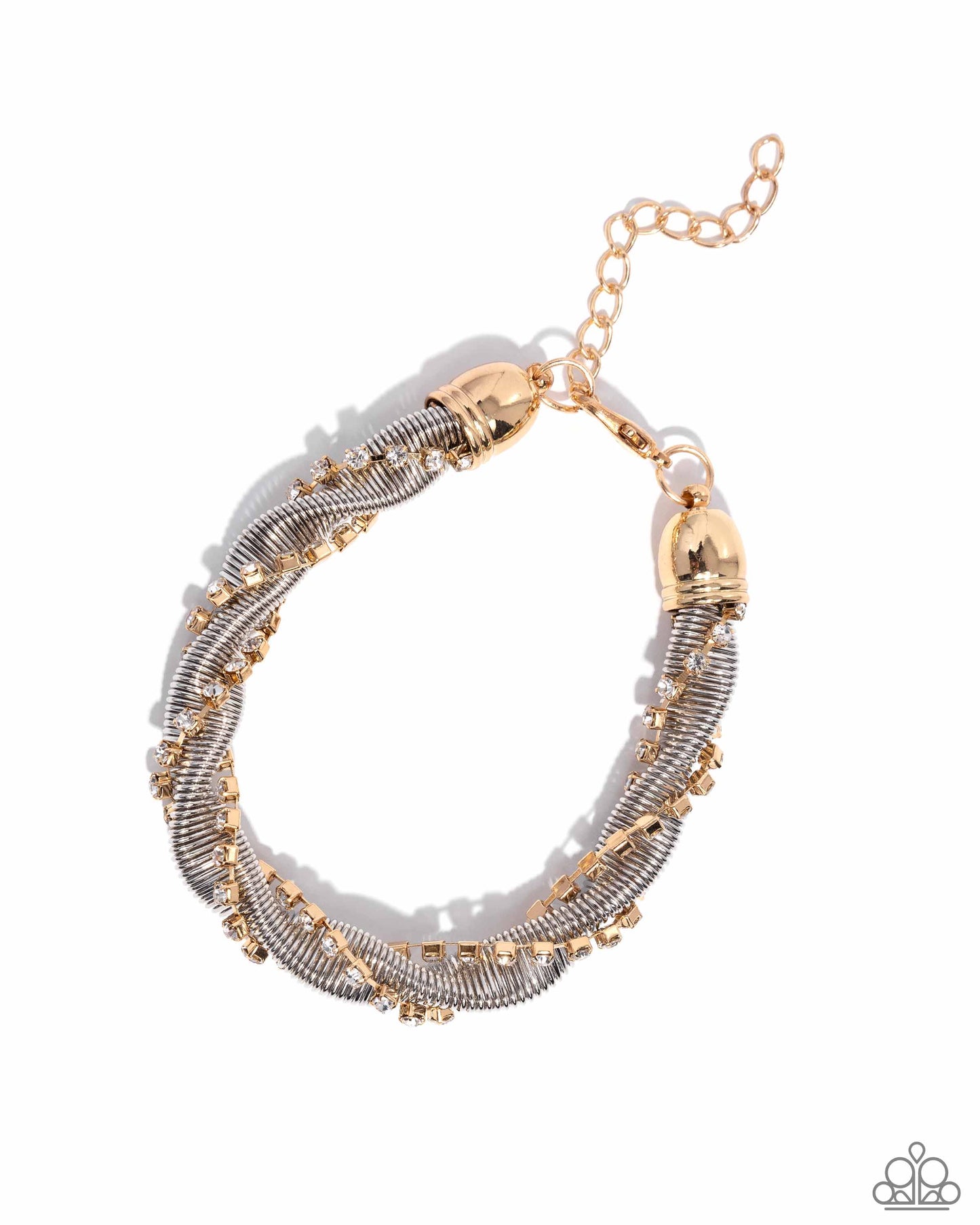 Coiled Champion - Multi Chain Clasp Closure Bracelet - Paparazzi Accessories