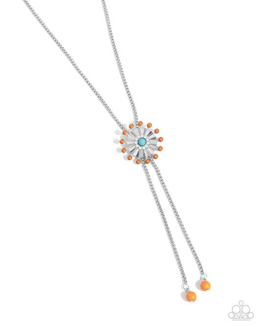 Desert Dalliance - Orange Necklace - Paparazzi Accessories