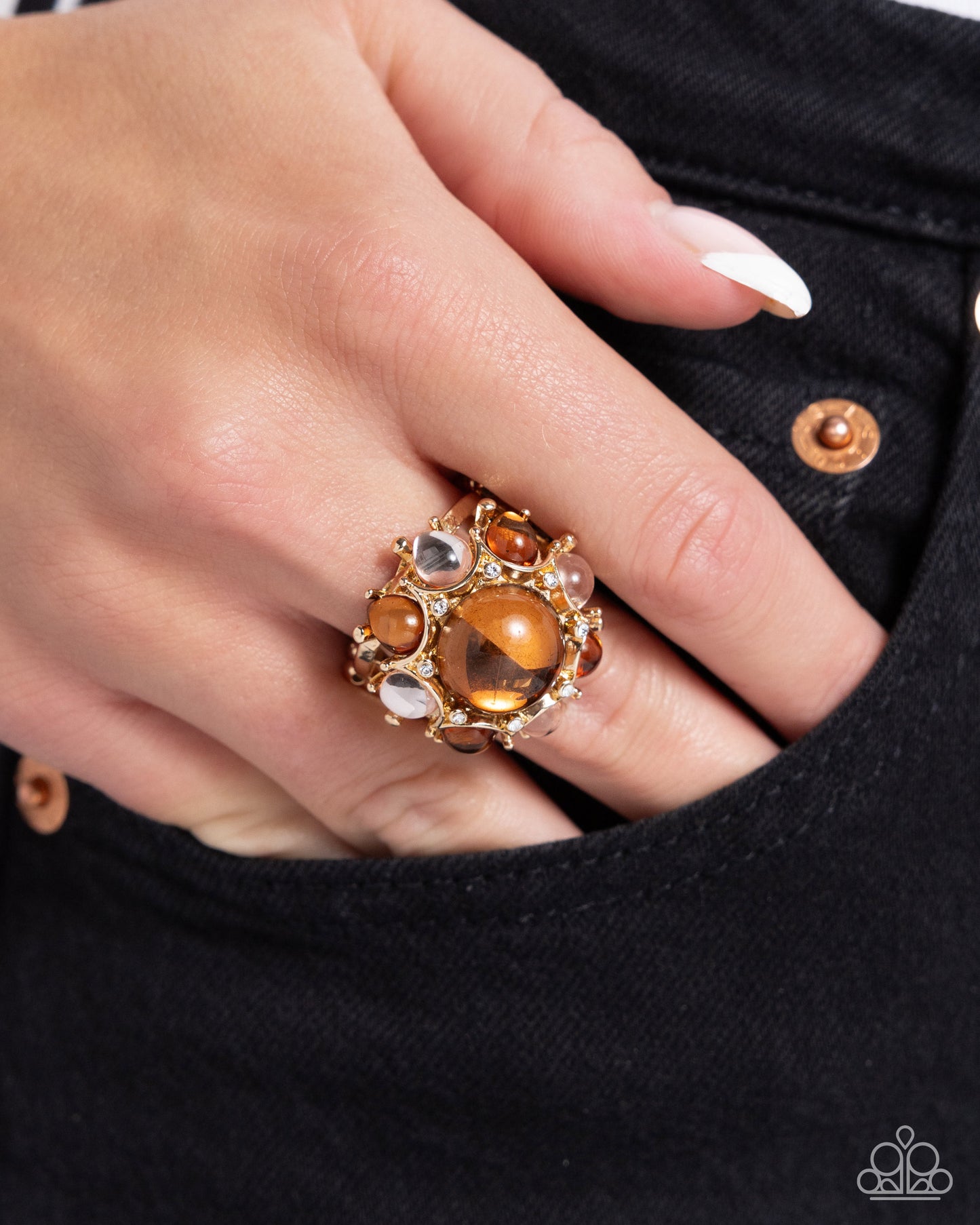 Clear Comfort - Brown Ring - Paparazzi Accessories