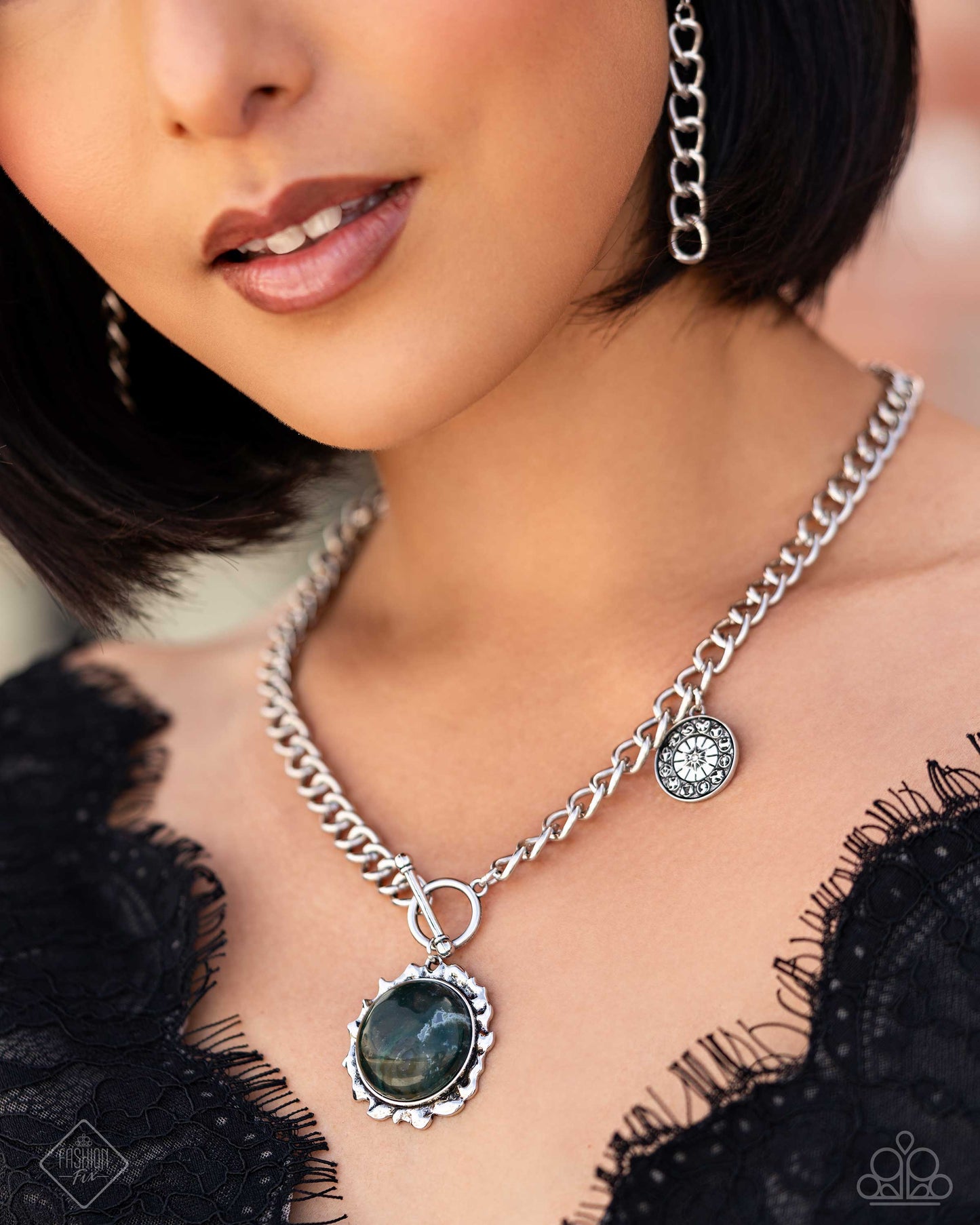 Sign Of the Zodiac - Green Stone Pendant Necklace - Paparazzi Accessories