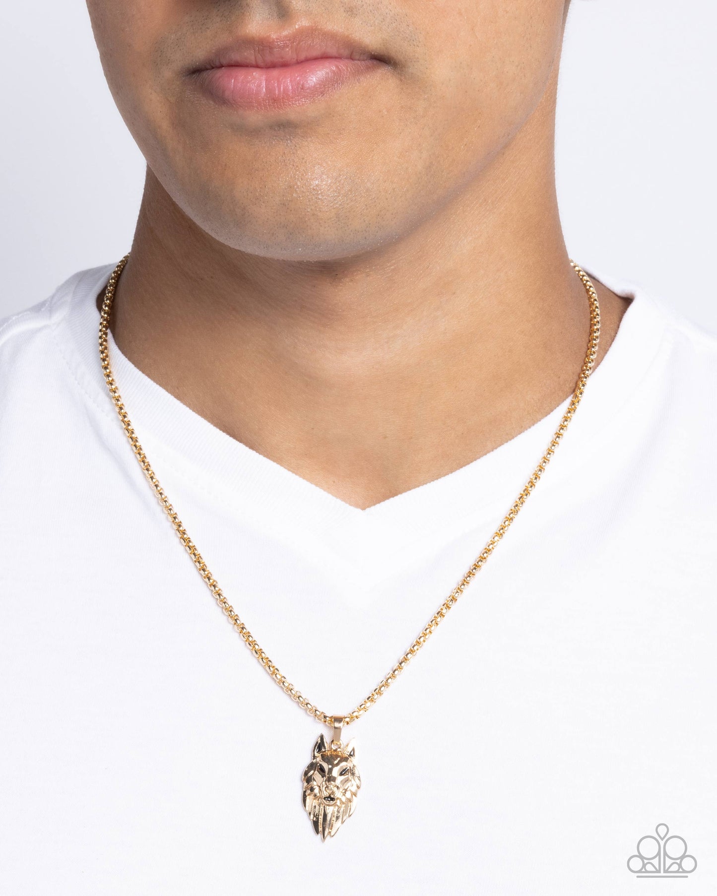 Wolf Warrior - Gold Urban Chain Necklace - Paparazzi Accessories