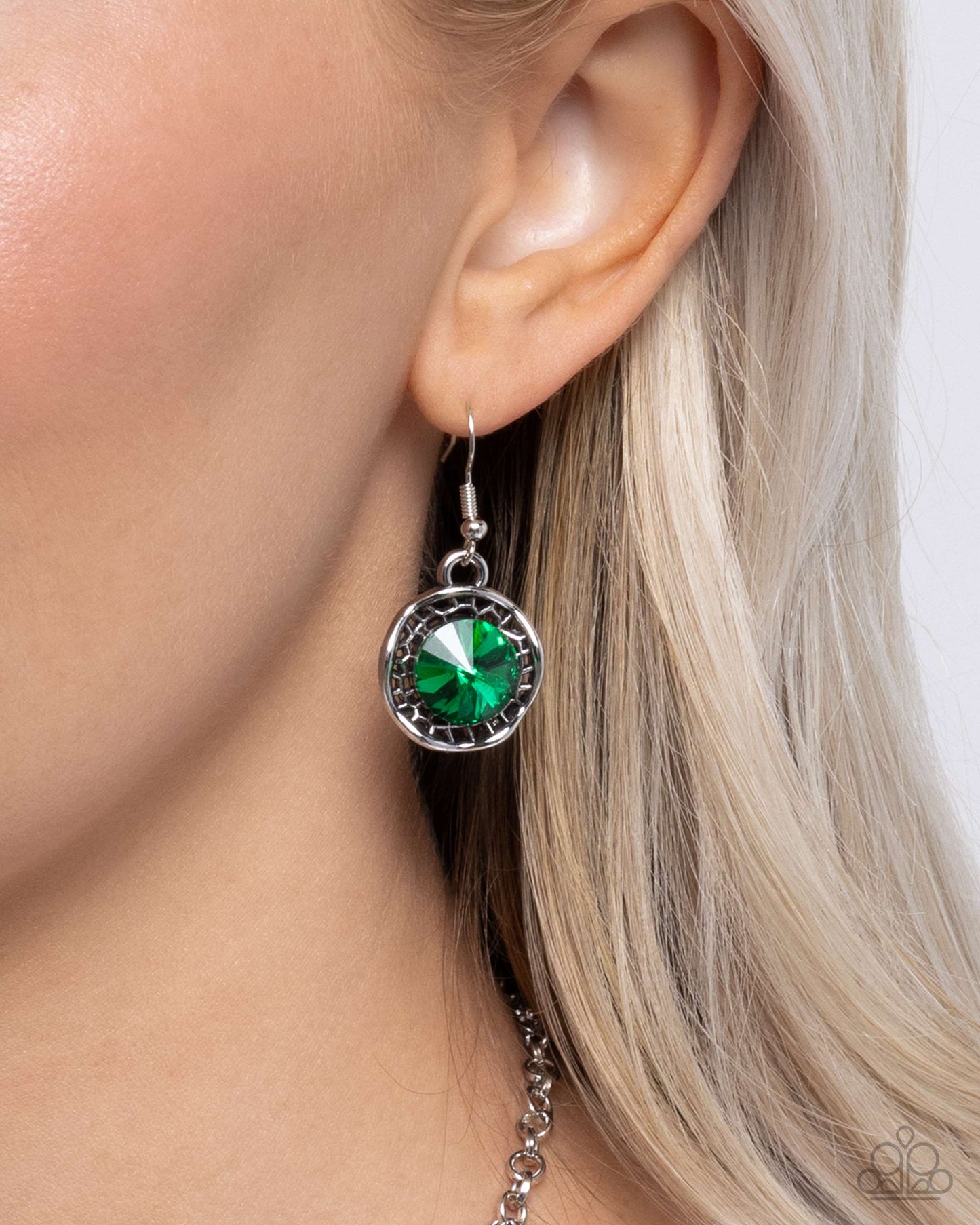City Color - Green Gem Necklace - Paparazzi Accessories