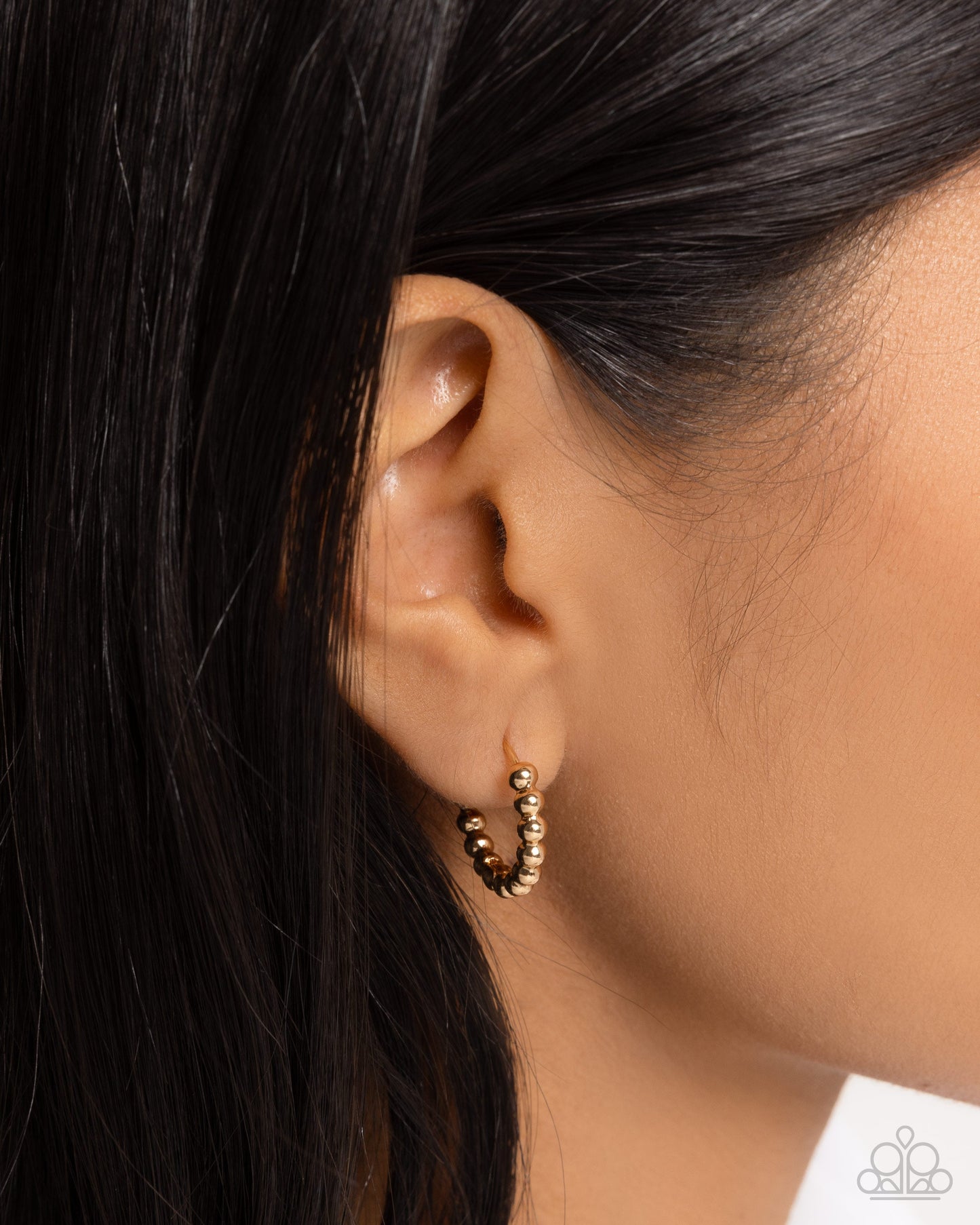 Darling Dance - Gold Hinge Hoop Earrings - Paparazzi Accessories