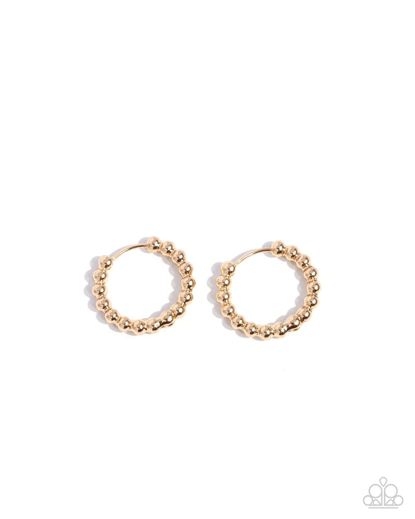 Darling Dance - Gold Hinge Hoop Earrings - Paparazzi Accessories