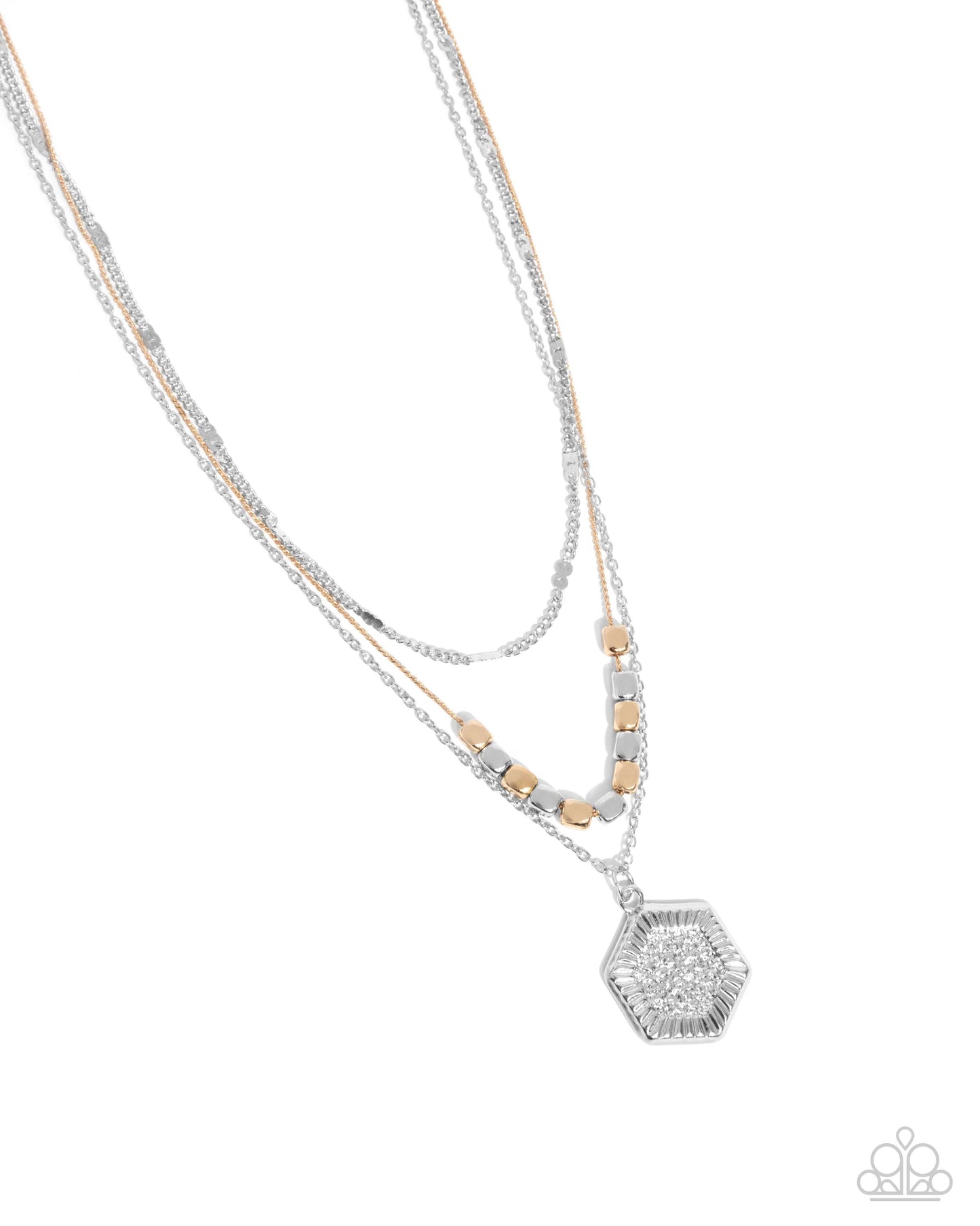 Clandestine Chains - Multi Chains Necklace - Paparazzi Accessories