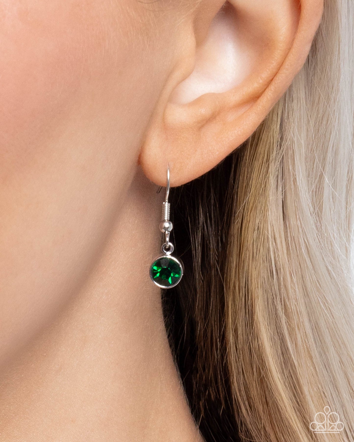 Bedazzled Beetle - Green Emerald Gem Necklace - Paparazzi Accessories