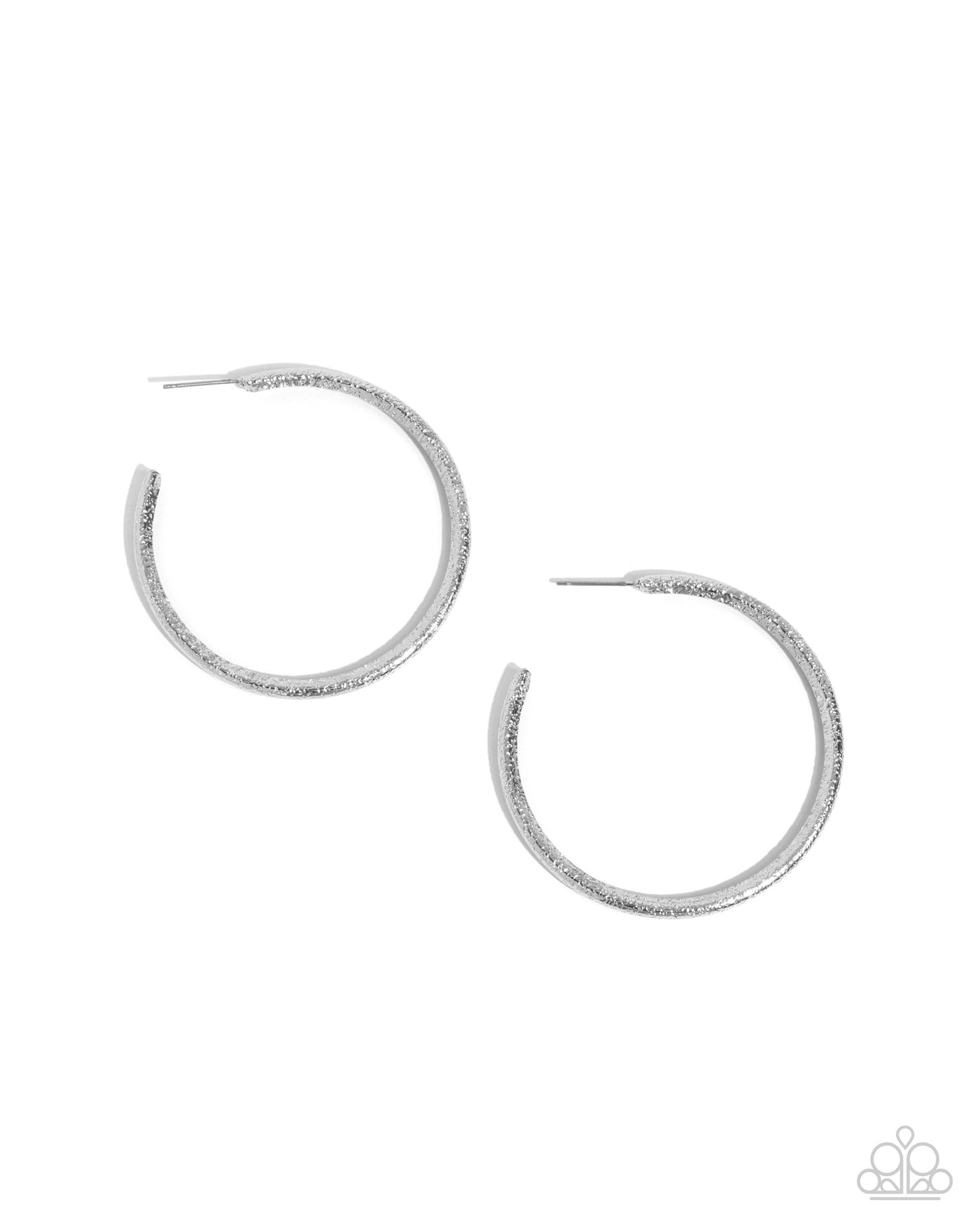 Serious Sass - Silver Hoop Earrings - Paparazzi Accessories