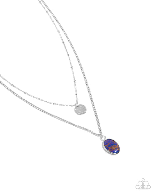 Dedicated Diva - Purple Marbled Stone Necklace - Paparazzi Accessories