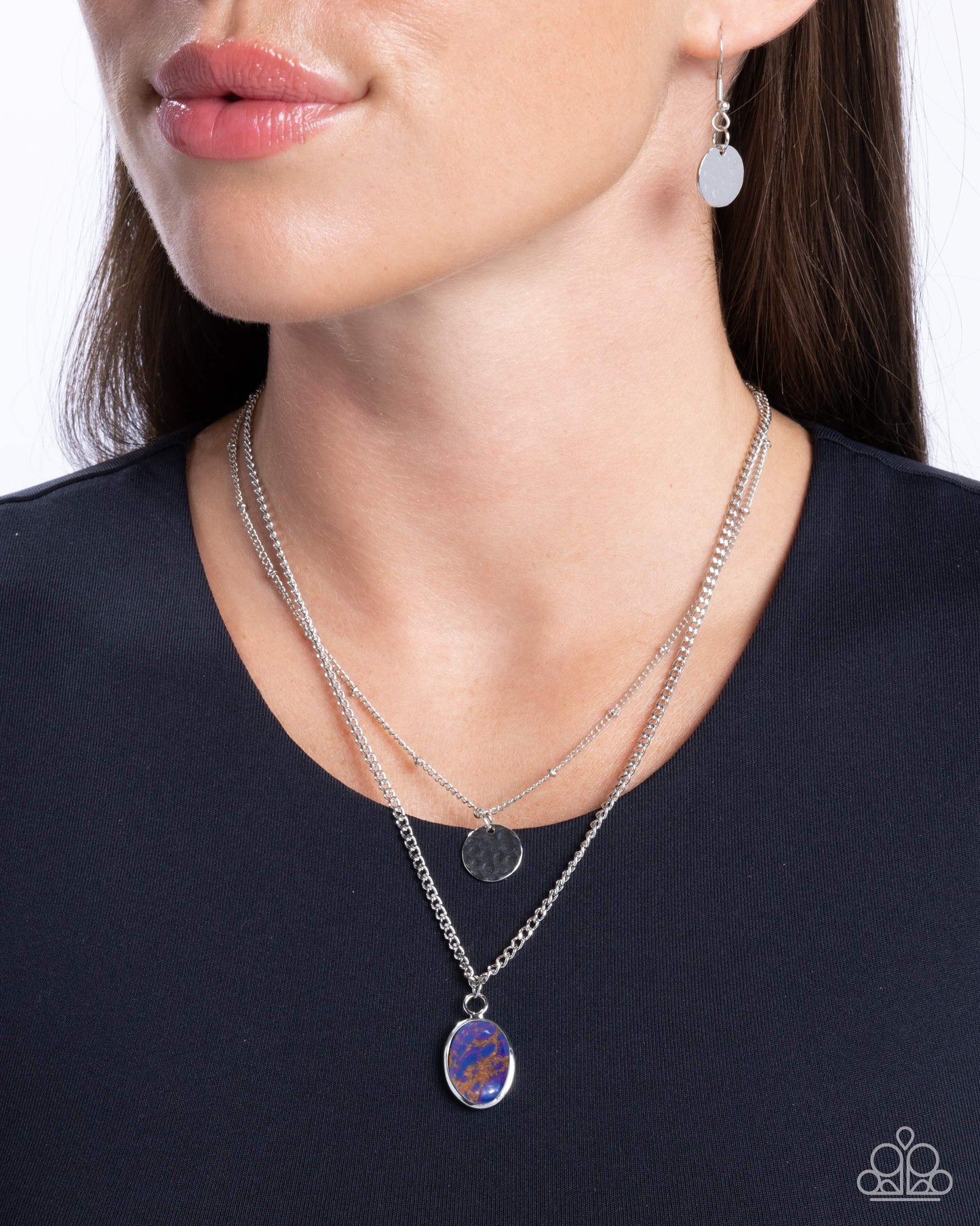 Dedicated Diva - Purple Marbled Stone Necklace - Paparazzi Accessories