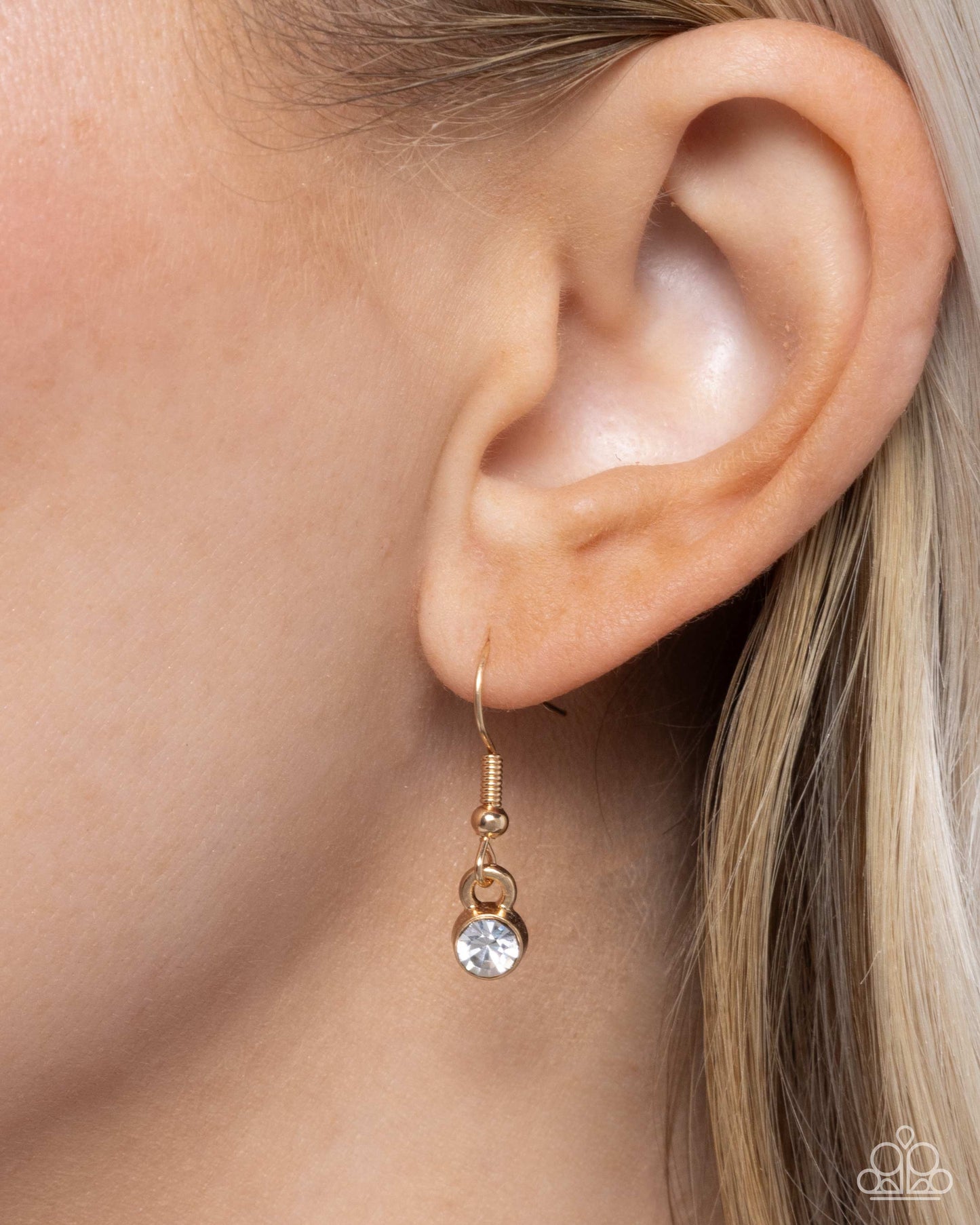 Consistent Chic - Orange Glitter-Infused Gem Flower Necklace - Paparazzi Accessories