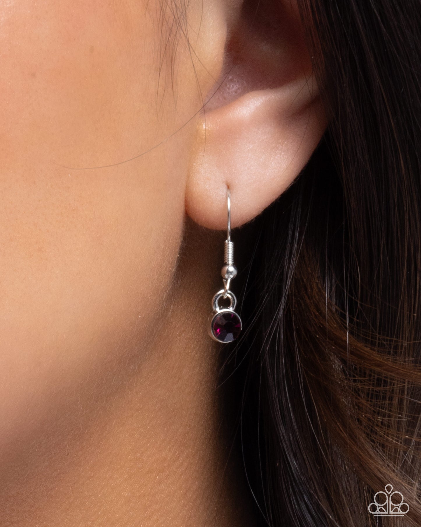 Guiding Garden - Purple Rhinestone Flower Necklace - Paparazzi Accessories