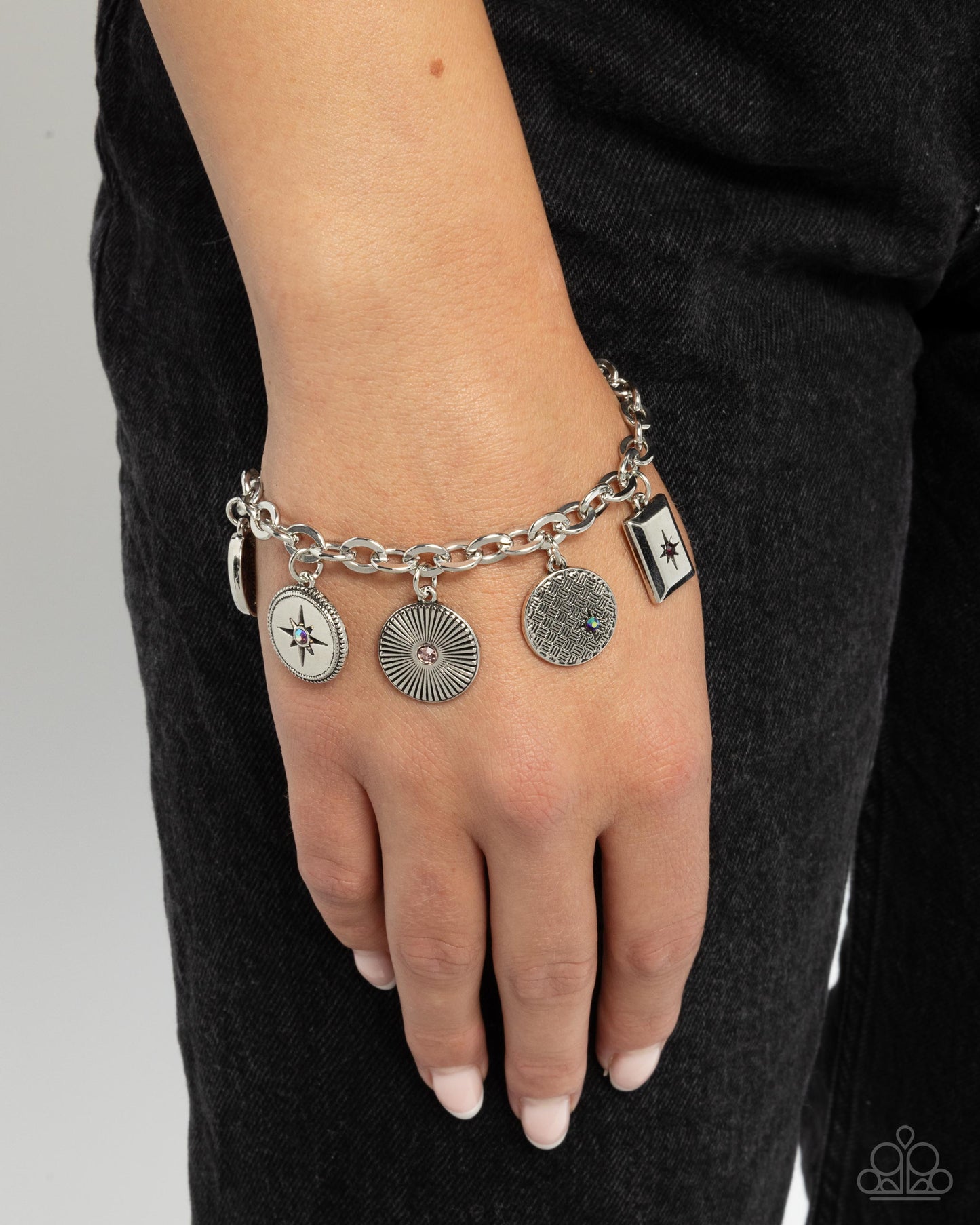 Soothing Stars - Purple Charm Bracelet - Paparazzi Accessories