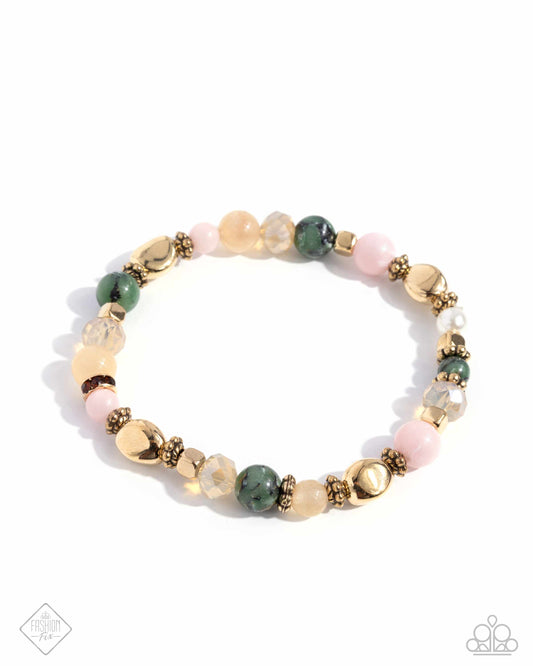 Eclectic Entrance - Multi Beaded Stretchy Bracelet - Paparazzi Accessories