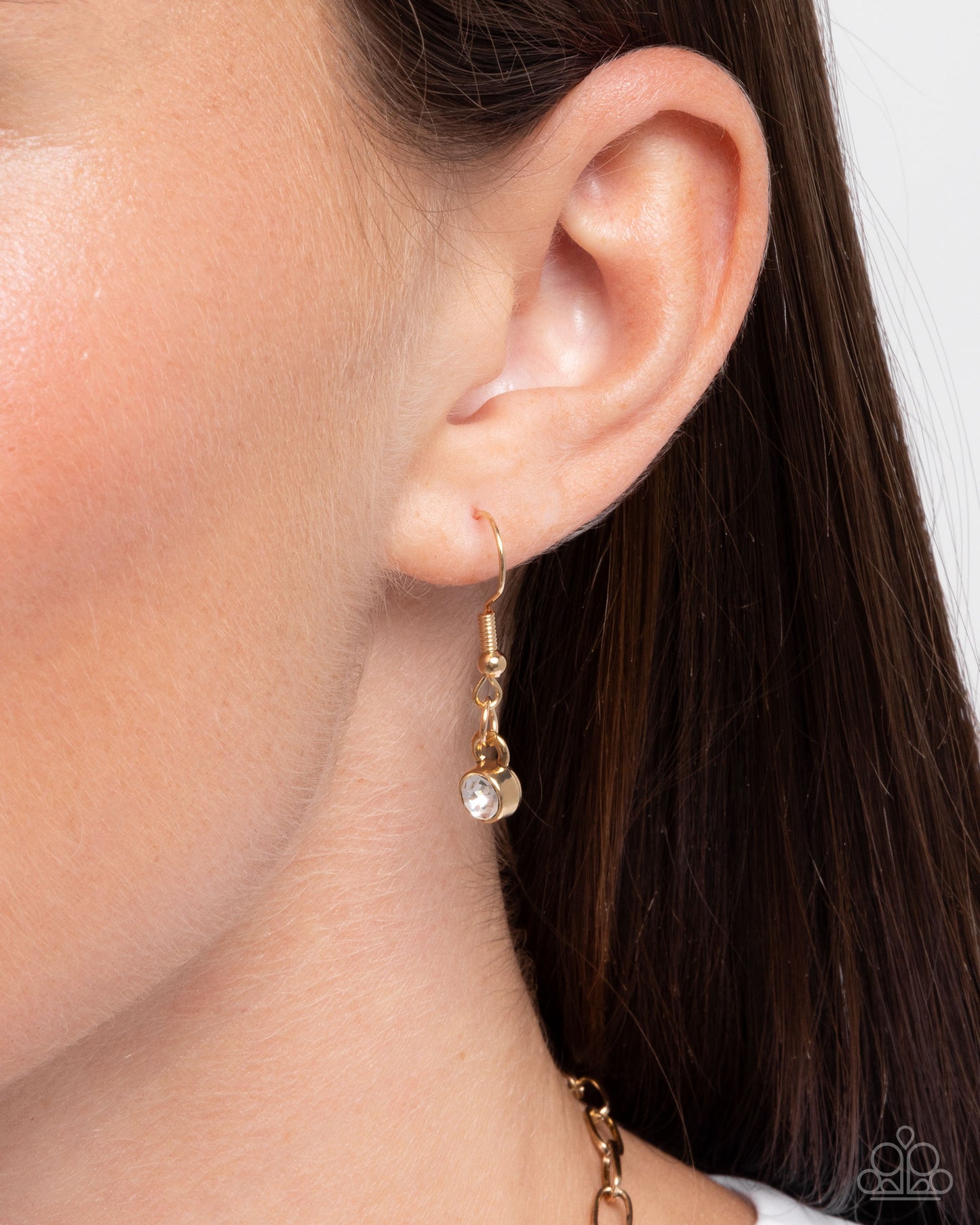 Focused Affection - Gold Heart & Silver Necklace - Paparazzi Accessories