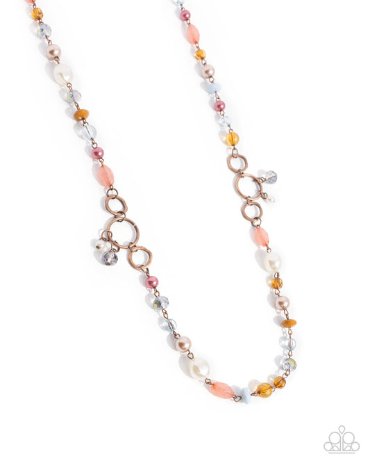 Eclectic Embrace - Copper Necklace - Paparazzi Accessories
